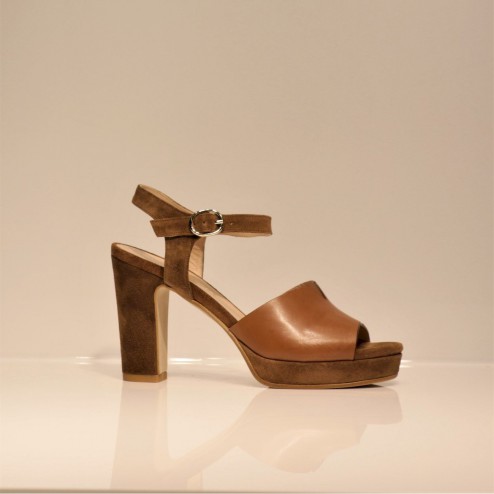 SANDALO SILK PLATO CAMOSCIO