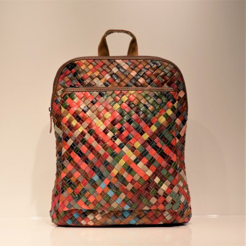ZAINO INTRECCIATO MULTICOLOR